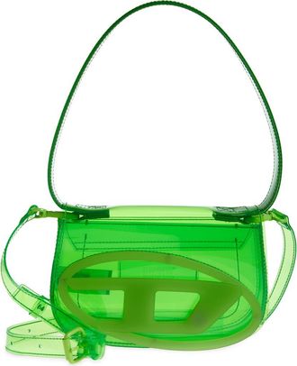 Diesel 1DR Logo Clear Shoulder Bag in Green at Nordstrom