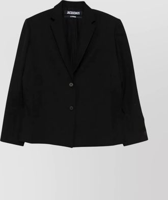 Jacquemus single breasted long sleeve notch lapel jacket