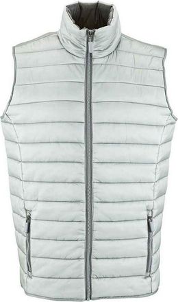 SOLS Heren Wave lichtgewicht bodywarmer (Metaalgrijs)