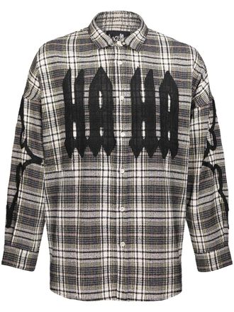 Haculla Praising plaid shirt - Black