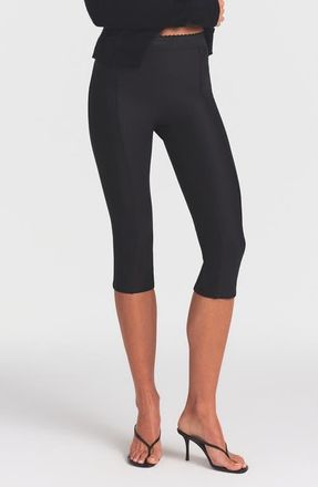 SKIMS High Waist Capri Pants in Onyx at Nordstrom, Size X-Small