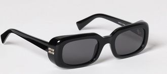 Miu Miu Occhiali da sole in acetato con montatura rettangolare e logo