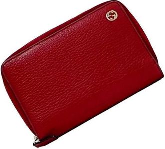 Gucci Pre-owned Wallets, female, Red, Size: ONE SIZE Pre-owned Leather Wallet