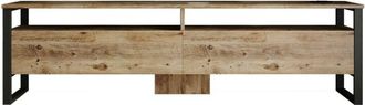 Dmora Mobile porta tv Thuban, Credenza da soggiorno, Armadio basso per tv, Base parete attrezzata, 180x36h56 cm, Quercia, con imballo rinforzato, con