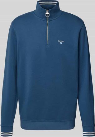 Barbour Slim Fit Sweatshirt aus reiner Baumwolle Modell ROSFORD in Jeansblau, Größe XXL