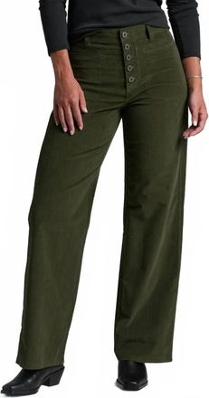 K&uuml;hl Lydia Corduroy Wide Leg Pants In Dark Moss