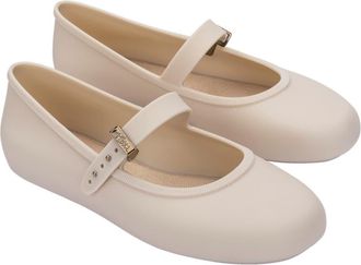 Melissa Soft Ballerina Flat in Beige/Beige at Nordstrom, Size 10