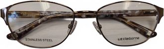Liz Claiborne Womens Oval Glasses In Gold