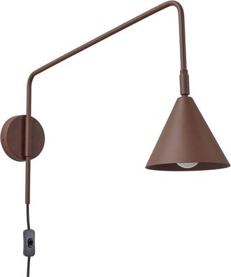 Sollux Lighting Aplique de pared marr&oacute;n acero alt. 30 cm