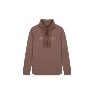 Freddy Felpa Regular Donna con Collo Alto e Fondo Asimmetrico