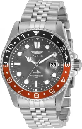 Invicta Pro Diver Quartz Charcoal Dial Coke Bezel Mens Watch 30621