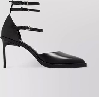 Ann Demeulemeester glossy calfskin leather pumps