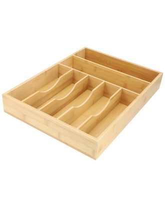 MegaChef Bamboo 7 Section Drawer Organizer