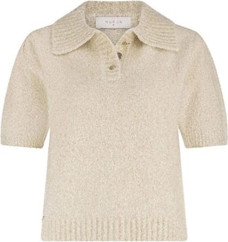 Nukus Nukus, Dames, Tops, Beige, Maat: S