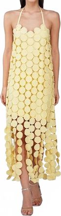 America & Beyond Circle Radiance Dress In Butter Yellow Opal