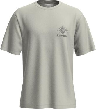 Icebreaker Merino 150 Tech Lite S/S Relaxed Tee Fern Study Merinoshirt f&uuml;r Herren | grau