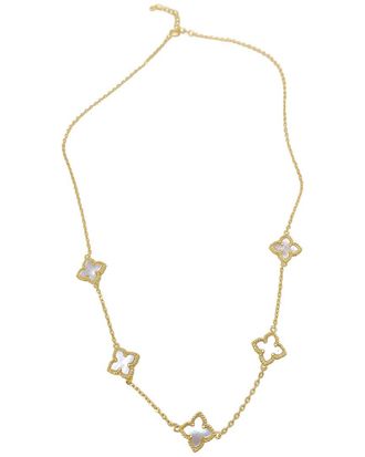 Adornia Adornia 14K Plated Floral Necklace