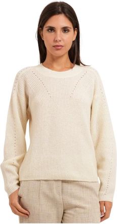 HUGO BOSS Truien & Vesten, Dames, Wit, M, Wol, Boss Truien