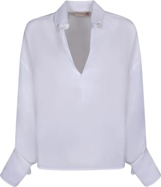 Blanca Vita Ciza 9582 Diamante Shirt - Dames - Blouses - Wit - L - Overhemden