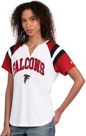 Starter Womens Starter White Atlanta Falcons Game On Notch Neck T-Shirt at Nordstrom, Size X-Large