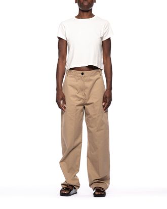 Pomandere Chino Pants With Refined Pocket Stitching
