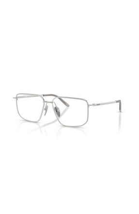 Prada 53mm Rectangle optical glasses in Silver at Nordstrom
