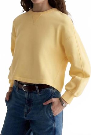 AG - Adriano Goldschmied Roselle Sweatshirt In Sunlight Yellow