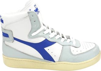 Diadora Vintage Basketbalsneakers Grey Dark Antique - Heren - Sneakers - Grijs - 45 EU - Leer - Schoenen
