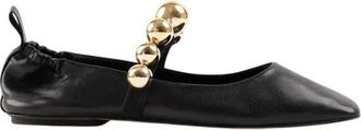 Souliers Martinez Flamenca Leren Ballerina - Dames - Ballerinas - Zwart - 37 EU - Leer - Schoenen