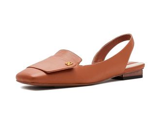 Franco Sarto Teagan Womens Flat Shoes Cognac Leather : 9.5 M