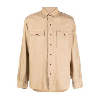 Polo Ralph Lauren Heren, Overhemden, Beige, Maat: 2XL Katoen