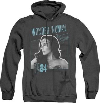 Gildan Wonder Woman 84 Space Poster Adult Heather Hoodie / Hooded Sweatshirt