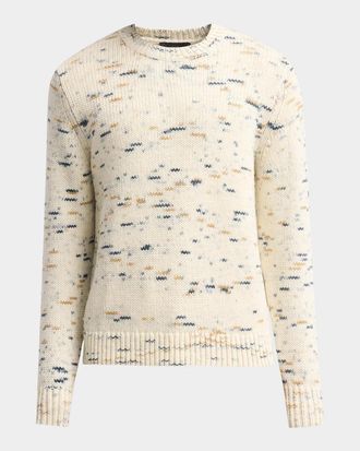 Vince Men & apos;s Wool Super Space Dye Crewneck Sweater