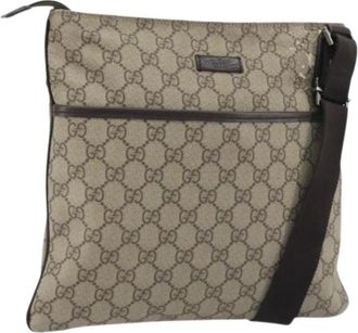 Gucci Pre-owned Vintage Shoulder Bag - Dames - Vintage Schoudertas - Bruin - ONE Size - Leer - Vintage