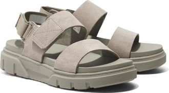 Timberland Greyfield 2-Strap TB0A61MGEO3 Sandals Womens 9M Taupe Suede HAM721