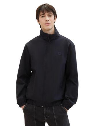 Tom Tailor Denim Funktionsjacke TOM TAILOR DENIM, Herren, Gr. S, schwarz, Stoff, Obermaterial: 85% Polyester, 15% Baumwolle. Futter: 100% Polyester, unifarben, regular