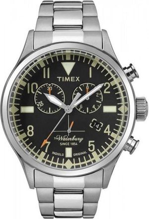 Timex Waterbury Quartz Black Dial Mens Watch TW2R24900