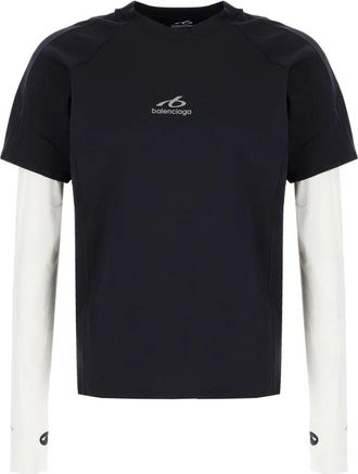 Balenciaga Techwear Long Sleeve T-shirt - Heren - Longsleeves - Blauw - L - Tops