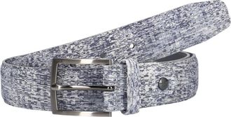 Floris Van Bommel De Belter - Heren - Riemen - Blauw - 105 CM - Linnen - Accessoires