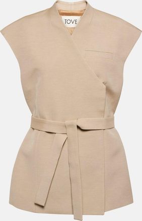 Tove Bonnie cotton-blend vest