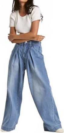 Dear John Denim Lanee Super High Rise Wide Leg Jeans In Mujo Wash