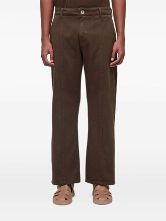 Osklen tailored flare trousers - Brown
