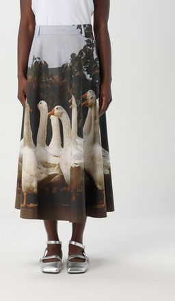 Moschino Gonna Moschino Couture in cotone con stampa grafica