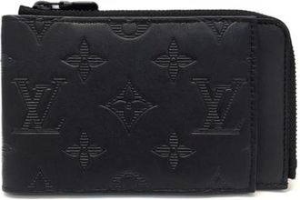 Louis Vuitton Pre-owned Wallets, male, Black, Size: ONE SIZE Pre-owned Monogram Shadow Bi-fold Wallet