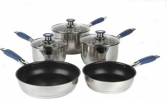 Russell Hobbs Juego De Sartenes Russell Hobbs Rh01179eu Opulence, 5 Piezas, Color Azul