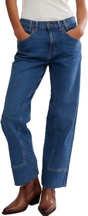 Free People We the Free Risk Taker Raw Hem Straight Leg Jeans in Be Bold at Nordstrom, Size 28