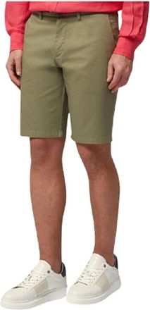 Harmont & Blaine Shorts Groen - Heren - Korte Broeken - Groen - XL - Linnen - Korte Broeken