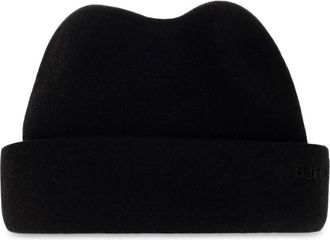 Balenciaga Geborduurd Logo Hoed - Heren - Hoeden - Zwart - M - Wol - Accessoires