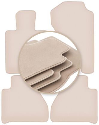 OEM Alfombrillas Premium Beige Para: Mercedes X-classe W470 Pickup 2017
