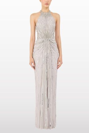 Jenny Packham Carmen Maxi Dress in Ammonite at Nordstrom, Size 10 Uk